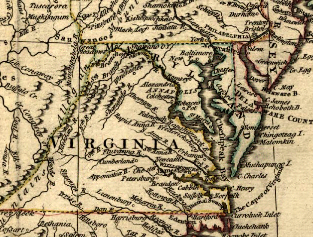 United States Map In 1783