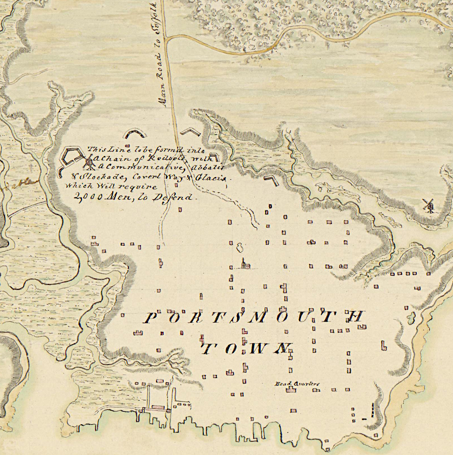 during the American Revolution, the British occupied Portsmouth and considered using it as their deepwater base in 1781, before finally choosing the port at Yorktown