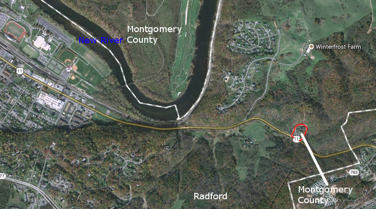 the 1986 annexation created an isolated outpost of Montgomery County surrounded by the City of Radford