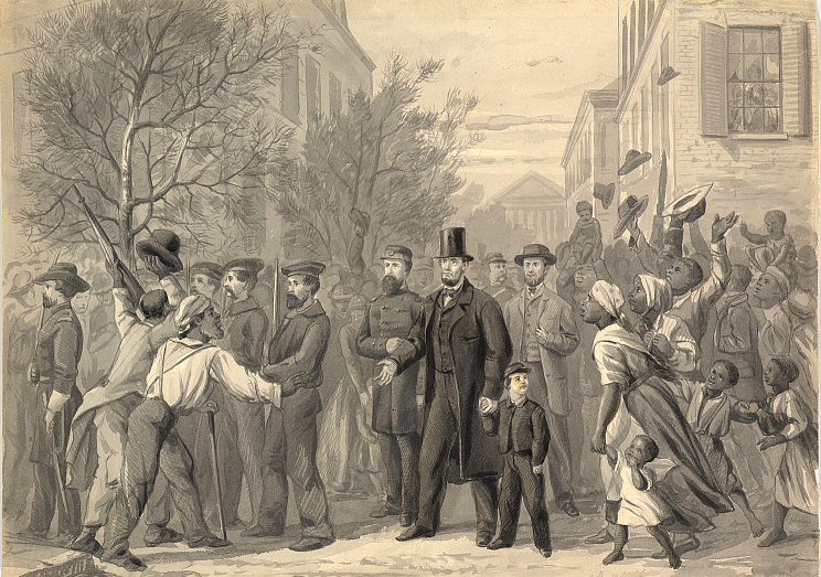 Abraham Lincoln visited Richmond on April 4, 1865