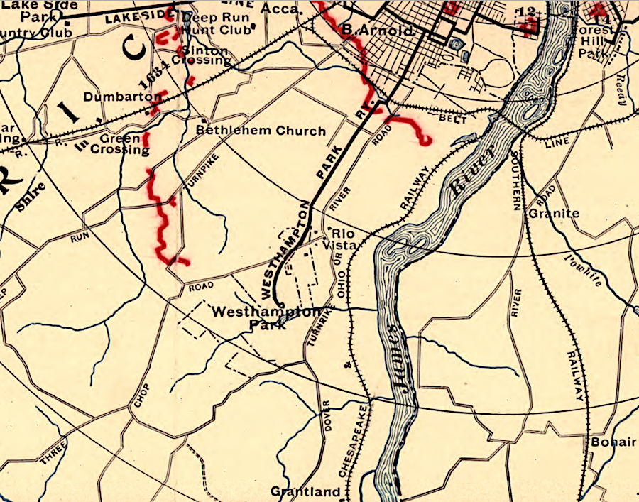 a streetcar line to what is now the University of Richmond made living in the West End more attractive for commuters