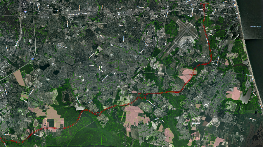 proposed Southeastern Parkway in Virginia Beach