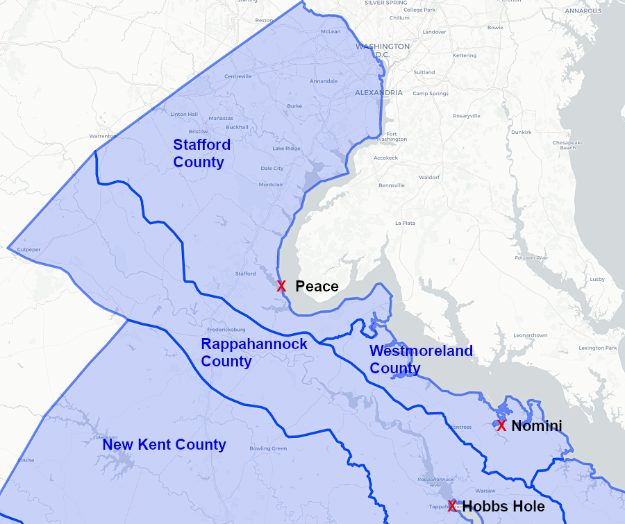 the 1680 Cohabitation Act required each county to build a town at a specific location