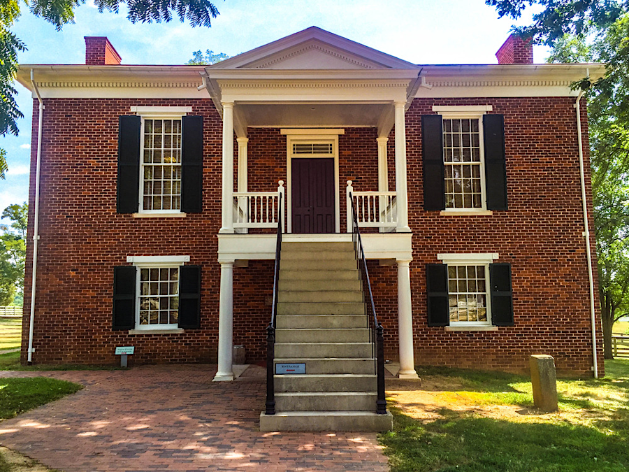 the 1865 surrender of the Army of Northern Virginia did not occur in the county courthouse; Wilmer McLean's home was a more-impressive structure
