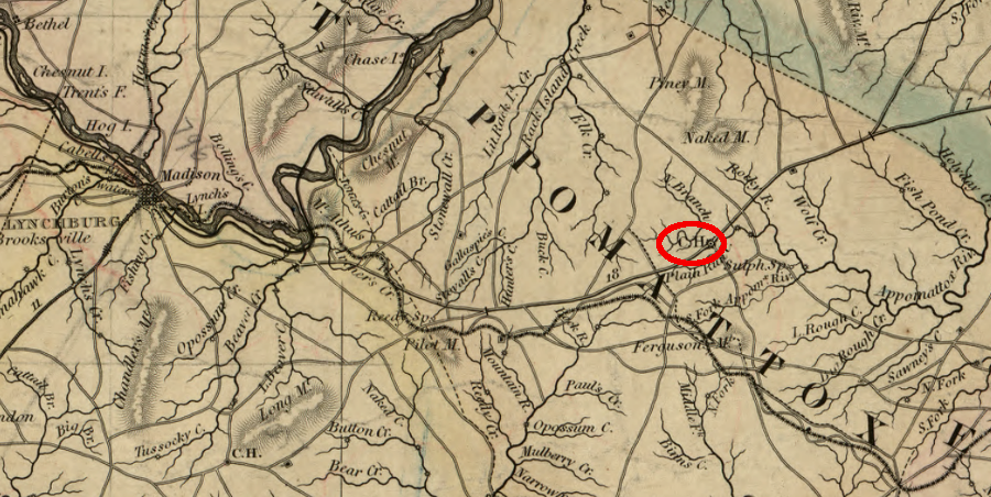 the South Side Railroad, linking Petersburg to Lynchburg prior to the Civil War, bypassed Appomattox Court House