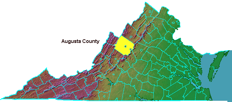Augusta County, surounding the independent City of Staunton