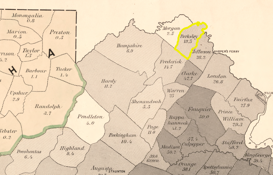 Berkeley County in 1860