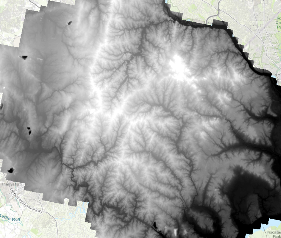 all streams in Fairfax County ultimately flow into the Potomac River