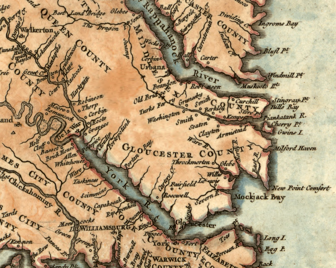 Gloucester County in 1757