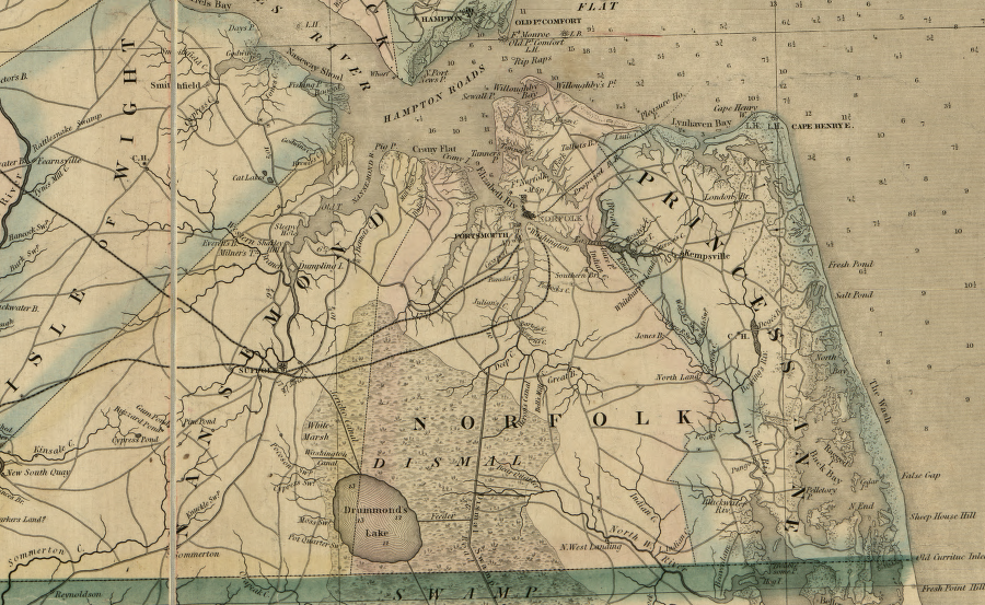 the counties of Princess Anne, Norfolk, and Nansemond are now parts of the cities of Virginia Beach, Chesapeake, and Suffolk