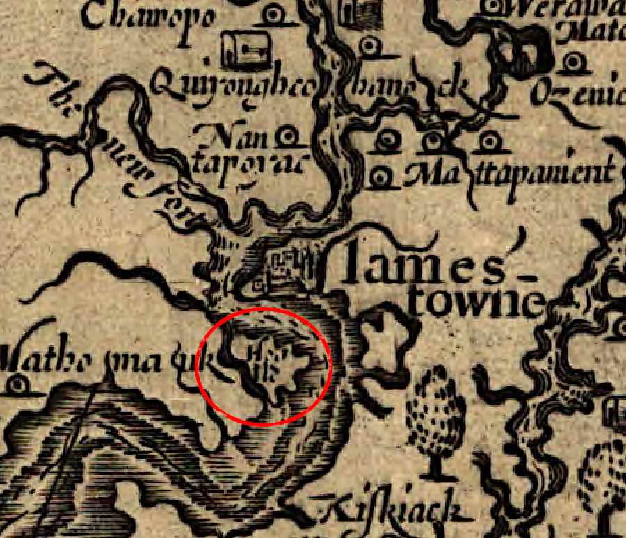 John Smith recorded Hog Island as an island