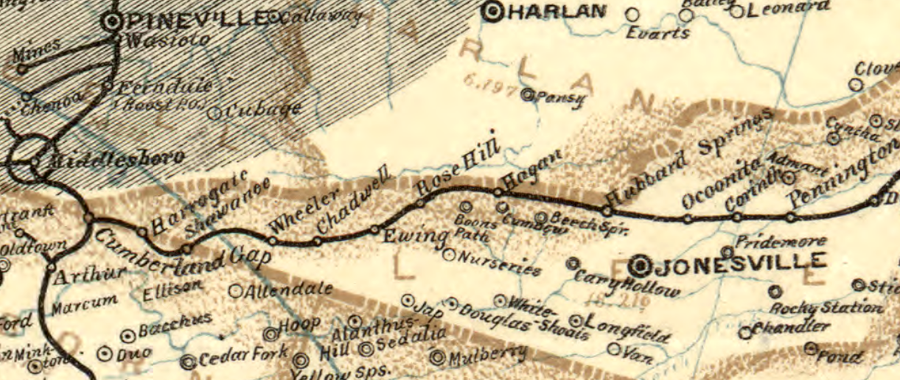 the Louisville and Nashville Railroad bypassed Jonesville when it built its line to the Virginia coalfields in 1891