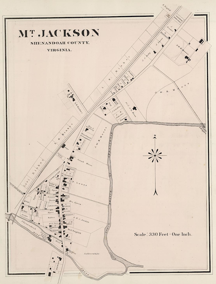 Mount Jackson in 1878