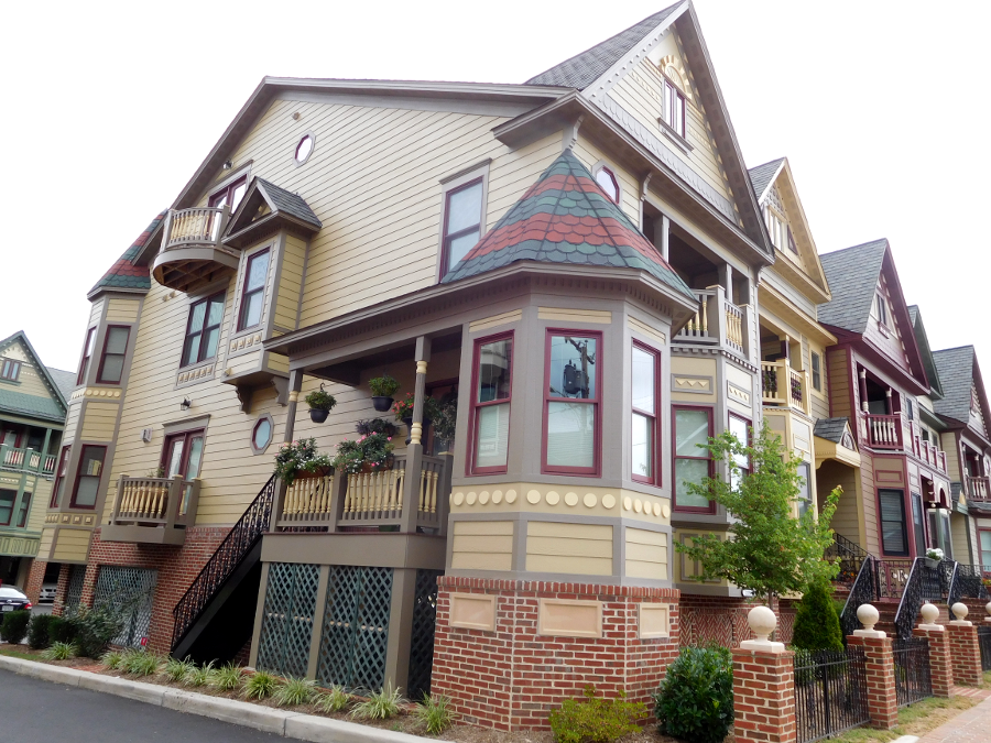 the Gaslight Landing development added a new architectural style in Occoquan