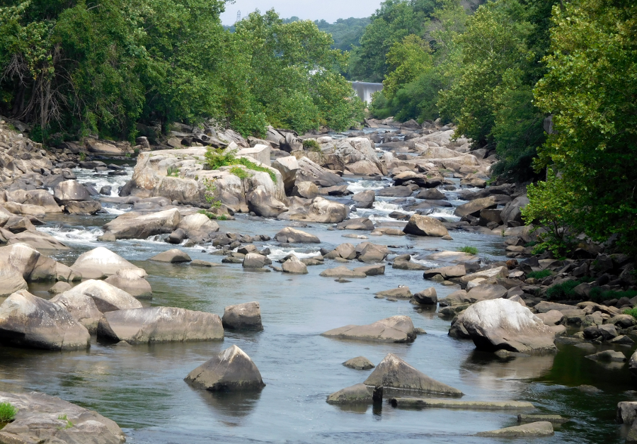 the Alexandria Water Company dammed on the Occquan River at the Fall Line in the 1950's