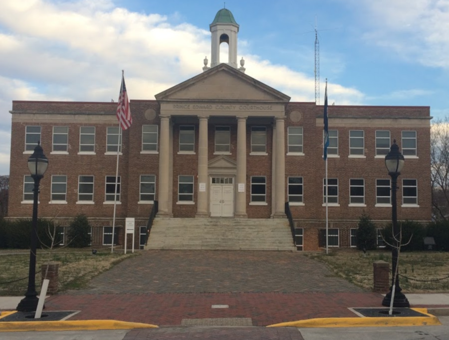 Prince Edward courthouse, in Farmville
