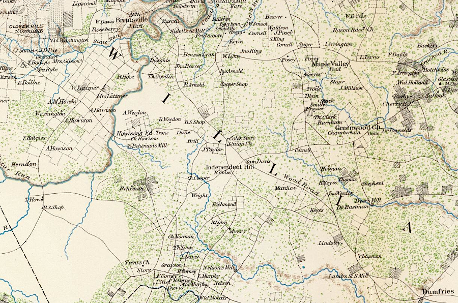 Prince William County in 1862