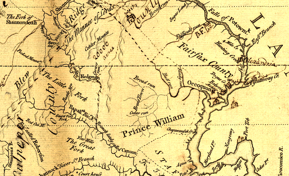 prince william county. Prince William County, 1737