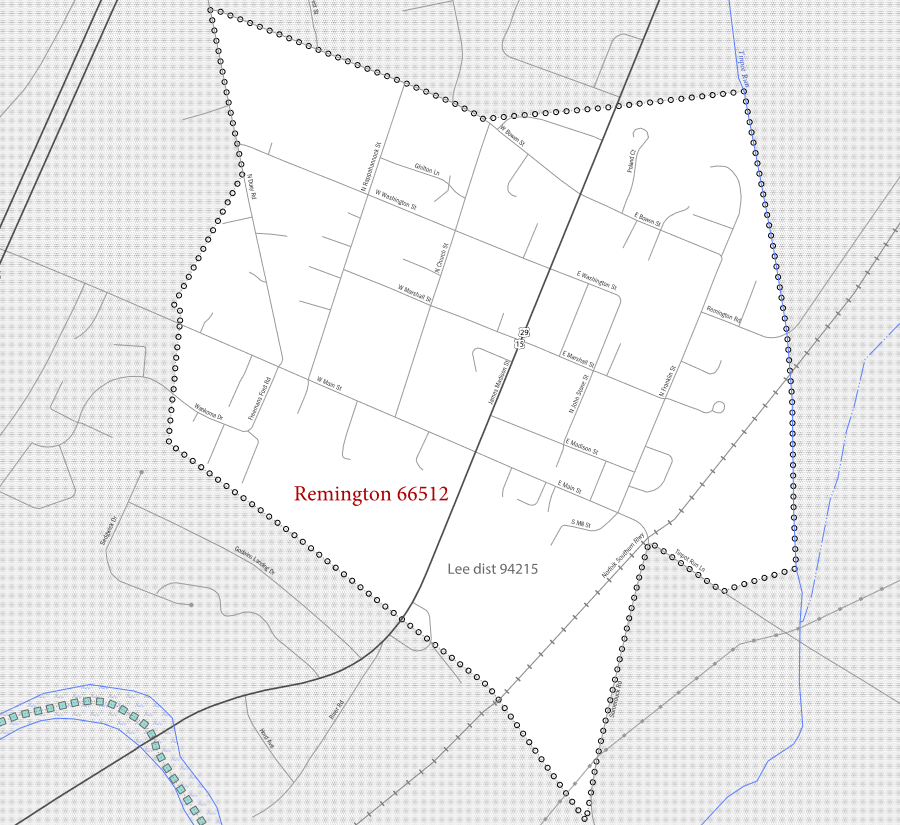 Remington is an incorporated town in Fauquier County
