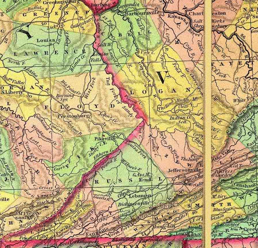 Russell County in 1832