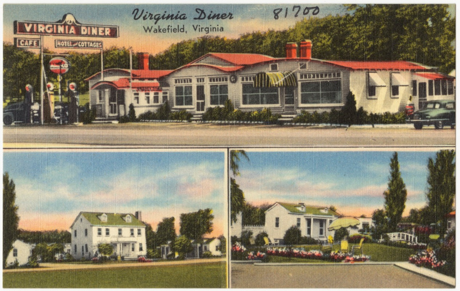 Virginia Diner in Sussex County, prior to 1945