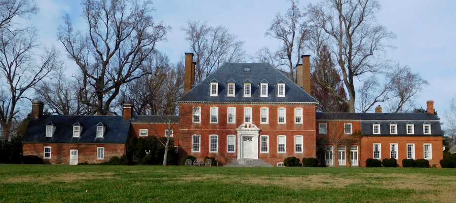 Westover, built by William Byrd II in the 1730's, is located just downstream from Berkeley Plantation