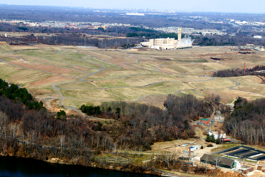 Covanta waste-to-energy facility at Lorton, in Fairfax County (2018)