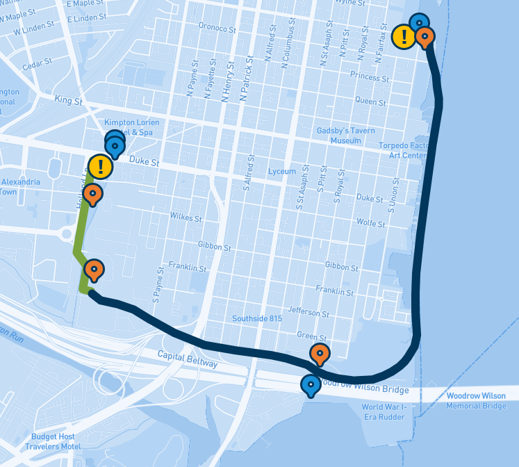 the key engineering decision was to intercept and treat the combined sewage/stormwater, rather than to excavate and separate the pipes in downtown Alexandria