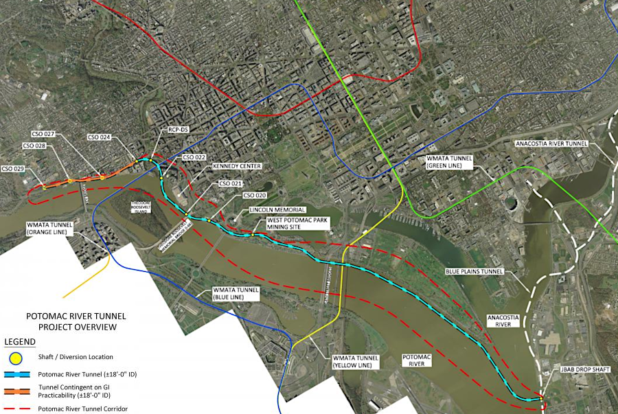 the Potomac River Tunnel is part of DC Water's efforts to reduce Combined Sewer Overflows into the Potomac and Anacostia rivers