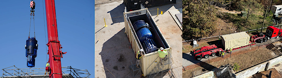 decommissioning of the SM-1 reactor at Fort Belvoir involved shipping the Reactor Pressure Vessel to Texas for permanent disposal