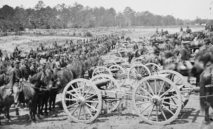 the large number of horses required for artillery units in the Civil War produced large amounts of solid waste