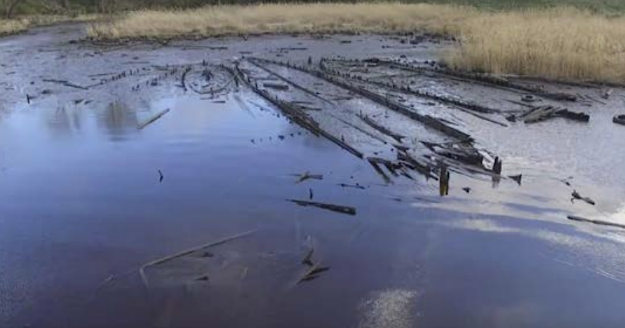 the remains of 13 abandoned vessels in the Nansemond Ghost Fleet are now a historic site