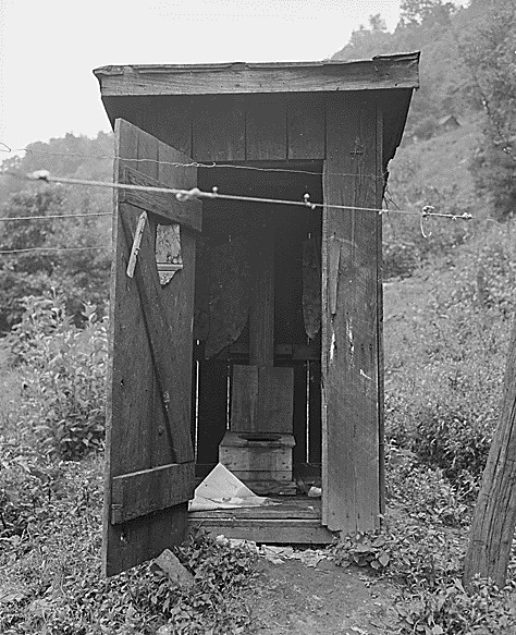 coal companies provided pit privies for use by miners when above ground