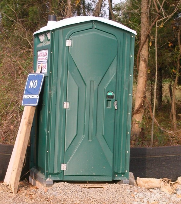where does waste from a portable toilet end up?