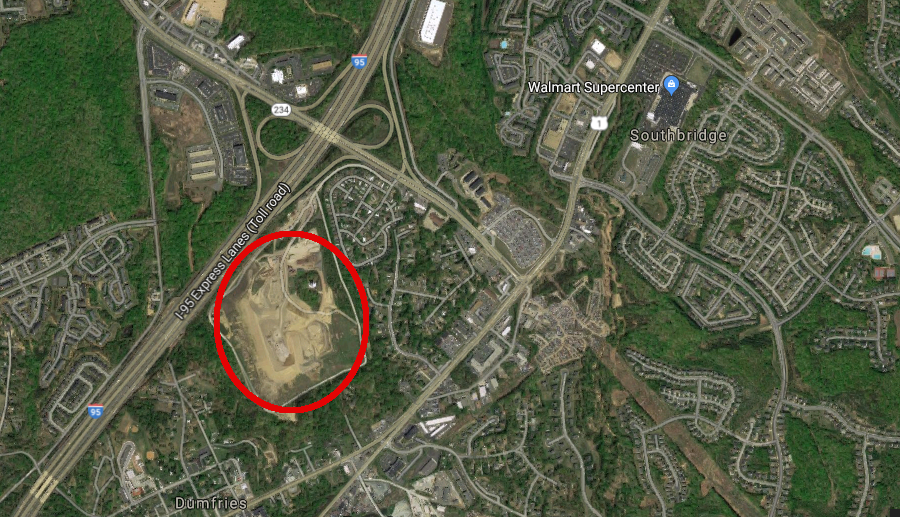 the Potomac Landfill on I-95 at Dumfries became the primary site for disposal of local construction and demolition debris, after Fairfax County forced its competitor in Lorton to close