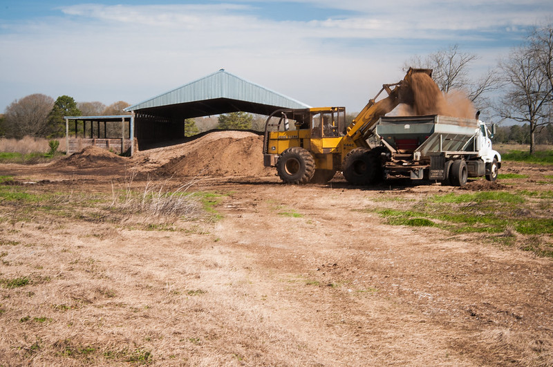 rain will not seep into poultry litter stockpiled in stackhouses and carry nutrients to nearby streams