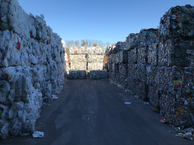 material being recycled in Chester