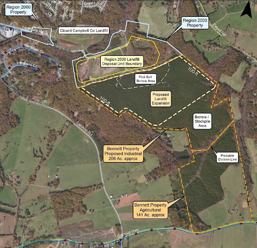 Campbell County supervisors blocked  expansion of the landfill used by the Region 2000 Services Authority beyond the lateral extension in 2018, threatening closure of the facility in 2030