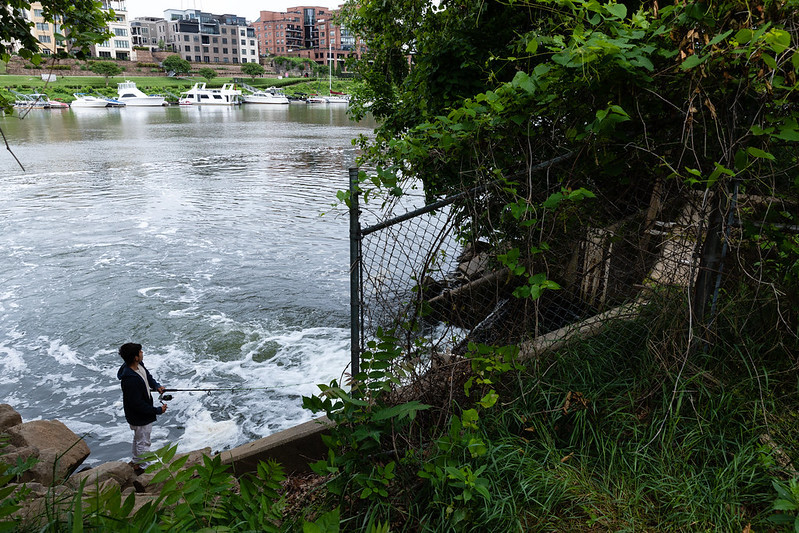 fully-treated wastewater is returned to the stream at an outfall