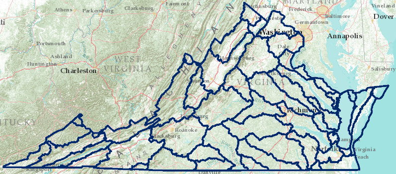 hydrologic units in Virginia