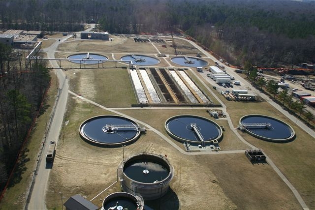 York Wastewater Treatment Plant in York County, site of first industrial re-use of wastewater in Virginia
