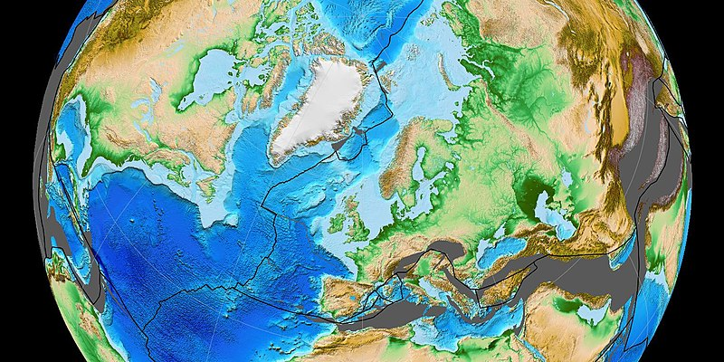 the bedrock of the Atlantic Ocean is only 180-200 million years old, far younger than the continents which border it