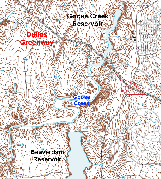 City of Fairfax dammed Goose Creek and Beaverdam Creek in Loudoun County to establish the city's water supply