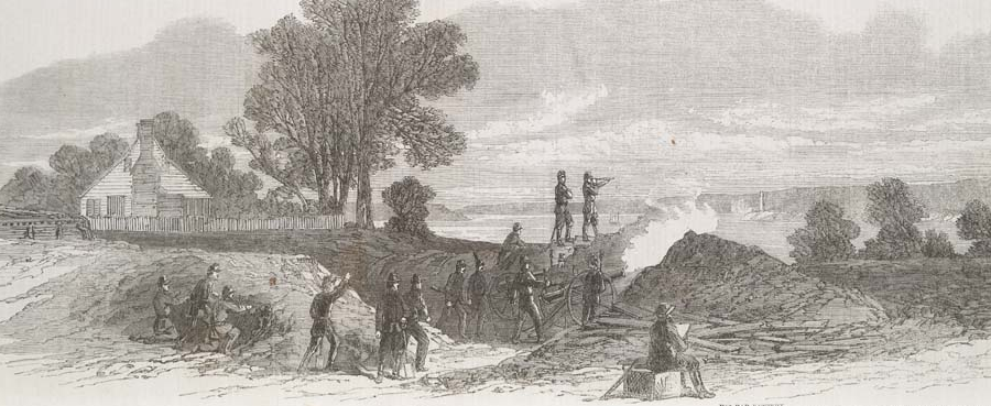 Federal cannon on the Maryland shoreline opposite Quantico could not reach across the river and end the Confederate blockade