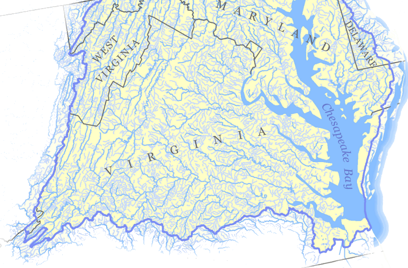 Chesapeake Bay watershed in Virginia