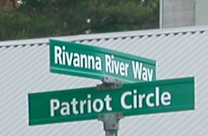GMU street sign - Rivanna River Way