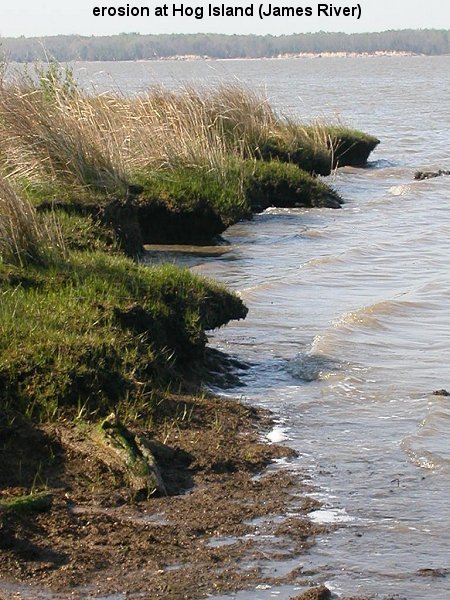 shorelines erode and paths of rivers change over time