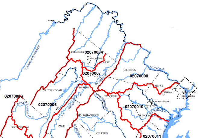 Middle Potomac-Anacostia-Occoquan HUC code