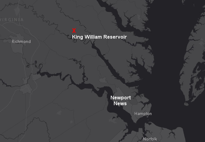 Newport News proposed to build a reservoir in King William County to increase water supply for municipal (drinking water) and industrial use