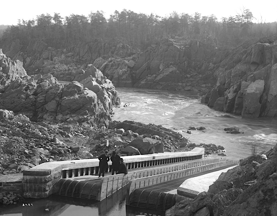 the McDonald Fishway, completed in 1892 at Great Falls, was intended to help fish expand into upstream habitat